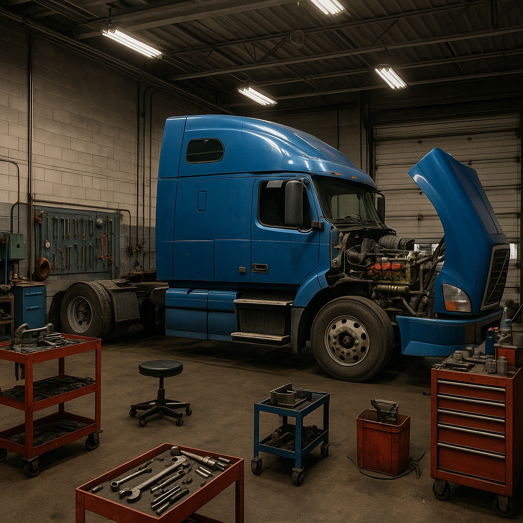 Vehicle maintenance workshop operations